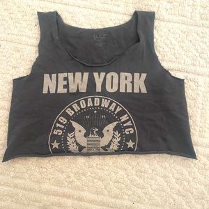 John Galt cropped tank top